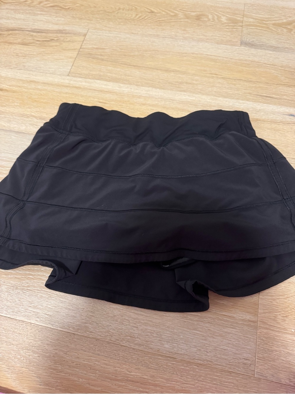 lululemon athletica Black Athletic Skort with Built-In Shorts
